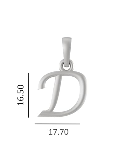 Pendentif nom de l'alphabet argent 925 Mtrolls petit format cadeau - 4