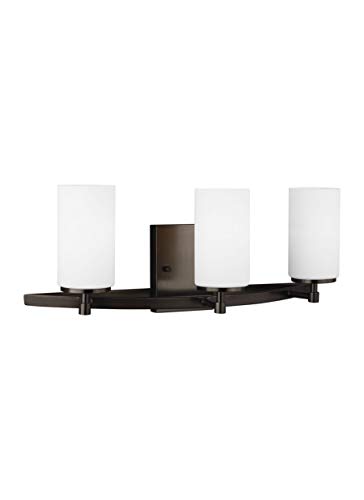 Image of Generation Lighting 4424603-778 Alturas Vanity, 3-Light 300 Total Watts, Brushed Oil Rubbed Bronze