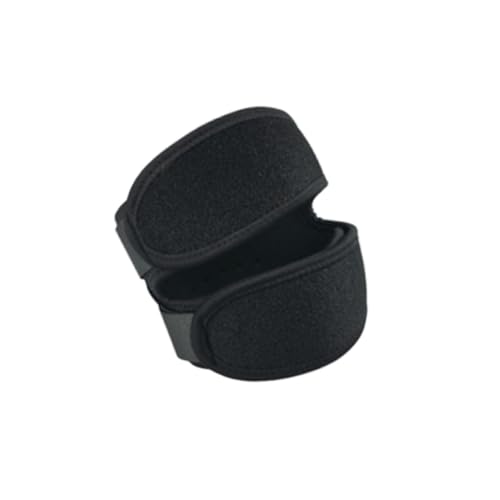 EXAOMBLE Adjustable Sports Brace Breathable Patella Tendon Strap for Running Cycling Basketball More Lightweight Comfort Support for All Outdoor Activities Black