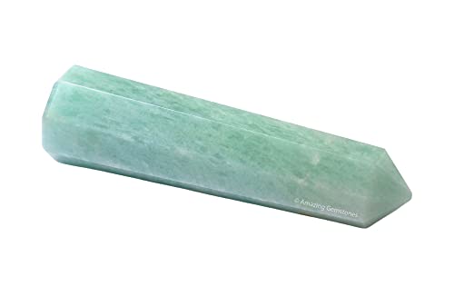Image of Amazing Gemstone Amazonite Crystal Towers ~ Natural Healing Crystal Point Obelisk for Reiki Healing and Crystal Grid (3 inch to 4 inch INCH)
