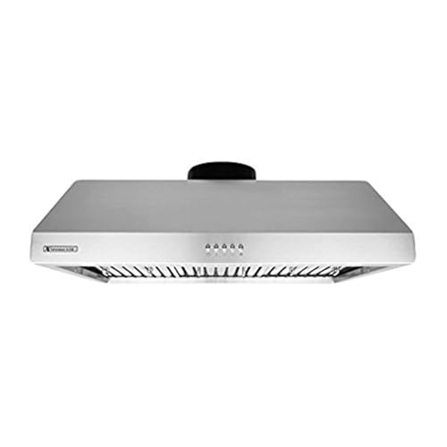Image of XtremeAir Ultra Series UL11-U36, 36" width, Baffle filters, 3-Speed Mechanical Buttons, Full Seamless, 1.0 mm Non-magnetic S.S, Under cabinet hood