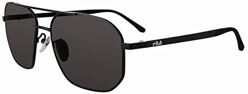 Fila SFI300 Occhiali, Total Semi Matt Black, 58 Uomo, Total Semi Matt Black