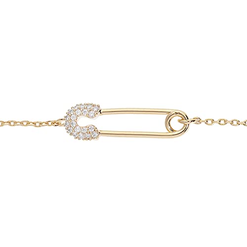 Bracelet plaqué or épingle à nourrice pour illuminer vos tenues