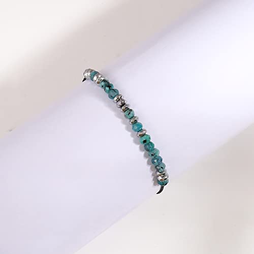 Inspiration Morse Code Bracelet Healing Bracelet Natural Stone Bead Bracelet Code Words Gifts For Daughters, Sisters, Moms,Grandmothers Gifts For Women Couple Birthday Present(Turquoise) #TOP5