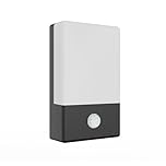 Festive Lights - 18.5cm USB Rechargeable PIR Motion Sensor Security Battery Wall Light – 60 Warm White SMD LEDs, Outdoor IP54 Weather Resistant, 300 Lumen Output, Wire Free Welcome Garden Illumination