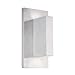 Kuzco Lighting EW22109-BN Vista - 7W LED Outdoor Wall Mount-5.5 Inches Tall and 1.13 Inches Wide, Finish Color: Brushed Nickel