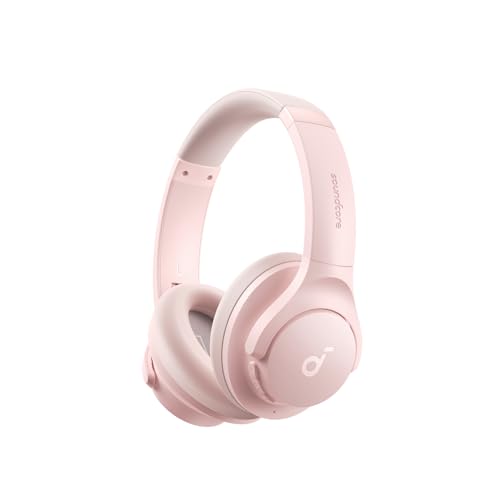 Soundcore by Anker Q20i Audifonos Inalambricos Diadema, hasta 60h Reproducción, Carga Rápida, Cancelación Activa de Ruido, Hi-Res, Bajos Potentes, Modo Transparencia, para Juegos, Gamer