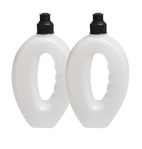 2x 500ml Handheld Workout Running Water Bottles Portable Outdoor Camping Hiking Running Sporting Bottles