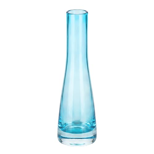 Hand-Made Blown Art Bud Glass Vase Clear Flower Bud Vase
