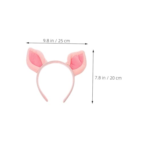 PartyKindom 4stücke Plüsch Stirnband Mit Schweineohren Für Tierkostüm Cosplay Kopfbedeckung Für Halloween Party Gastgeschenk Für Junge Mädchen Und Erwachsene Ohren Haarband Zootiere