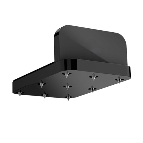 Anclajes antideslizantes para moqueta de bombo de bajo, 1 paquete de base de uñas de acrílico y acero para batería de absorción de golpes, diseño ligero para músicos de concierto