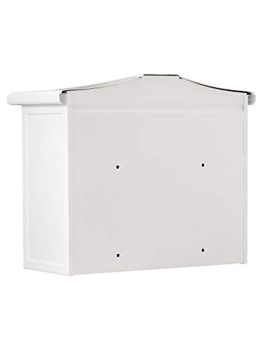 Burg-Wächter Sylt 1883 W Klassieke Brievenbus, Met Comfort-Diepte, A4-Inworpformaat, Verzinkt Staal, Wit - Afbeelding 6