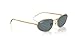 Ray-Ban RB3734 Sunglasses, Gold/Dark Blue Polarized, 59 mm