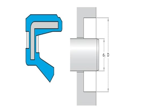 Joints d'huile squelette KC 6X12X8 de haute précision pour arbre radial - 2