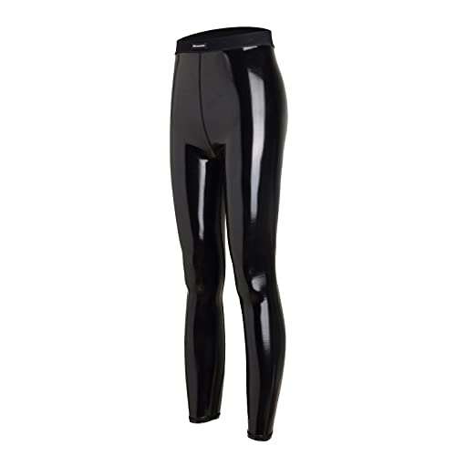 LEOHEX Ultra Streamline Mirror Sexy Satin Glänzende Leggings mit hoher...