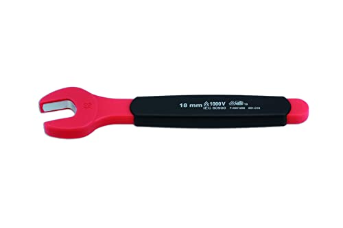 Laser 8551 Insulated Open Ended Spanner 18mm, Chrome