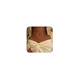 Feskive Dainty Silver/14K Gold Plated Body Chains for Women，Layered Pearl Satellite Beads Waist Chain Adjustable Sexy Bikini Belly Chain Summer Fashion Jewelry For Women