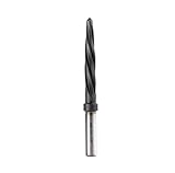 Jerax tools 3/8' Bridge/Construction Reamer, M35 HSS Taper Chucking Reamer Drill Bit for Steel Alloy Aluminum Metal Wood Plastic, 3/8” Shank Chuck, Spiral Flutes, to Enlarge/Align Holes, 10mm