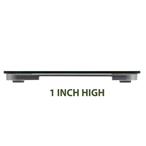 Eat Smart Digital Bathroom Scale, High Precision, Bath Scale For Body Weight, Durable Tempered Glass, 330 Lb Capacity, Step-On Technology, Clear #TOP7