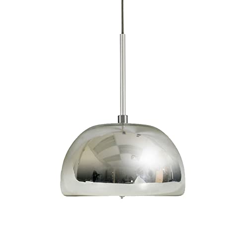 Creative Product Jesco Lighting KIT-QAP502-CHSN 1-Light Low Voltage Pendant and Canopy Kit with Satin Nickel Socket, Chrome