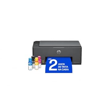 Impressora Multifuncional HP Smart Tank 581 Tanque de Tinta Colorida Wi-Fi com autorreparo, USB - Impressora, Copiadora e Scanner Cor: ‎Cinza Chumbo (4A8D5A)