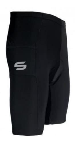 BERMUDA BICICLETA CICLISMO PRETA 6 PAINEIS C/BOLSO M