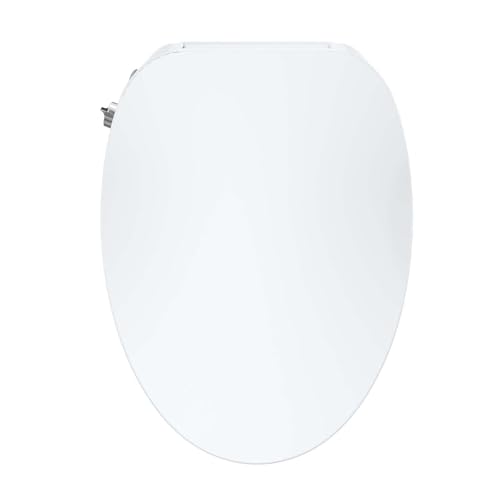 Electric Bidet Toilet Seats, Heated Seat with Warm Water, Night Light, Slow-Close Lid, Self-Cleaning Nozzles, Easy Installation