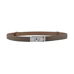 Gray Brown Silver Buckle