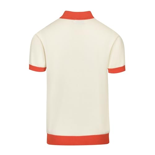 OXKNIT Men's Knit Polo Shirt Casual Knitted Shirt Short Sleeve 1972 Pattern Summer Shirt2