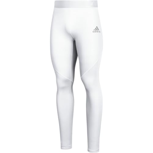 Image of adidas Men's Mid Rise Alphaskin Long Slim Fit Tight Training Pants