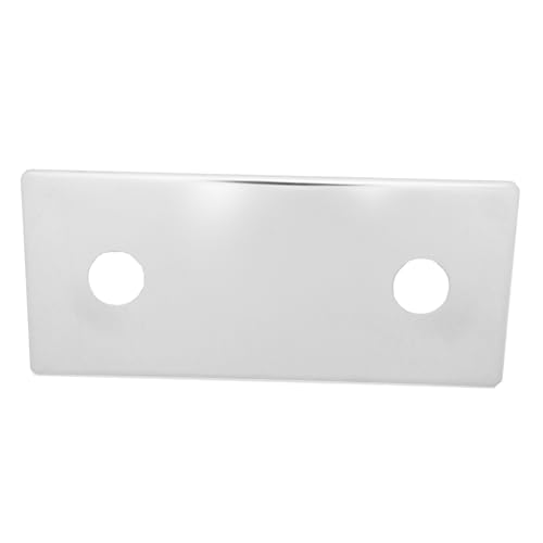 BLUMKRAFT Double Cover for Wall Fitting, Stainless Steel, A2, Chrome-Plated, Hole Spacing 150 mm, Diameter 26 mm