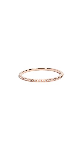 Women's 14k Rose Gold Diamond Eternity Stack Ring