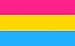 Pansexual Flag 5ft x 3ft Large - 100% Polyester - Metal Eyelets - Double Stitched