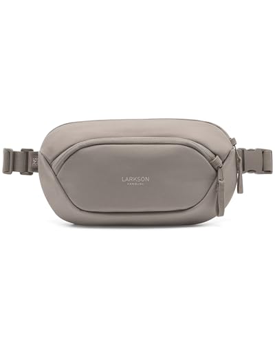Larkson Sling Bag Herren & Damen Grau - Helge Large - Anti Diebstahl Crossbody Bag mit RFID Blocker - Bauchtasche für Alltag, Festival & Reisen - Wasserabweisend