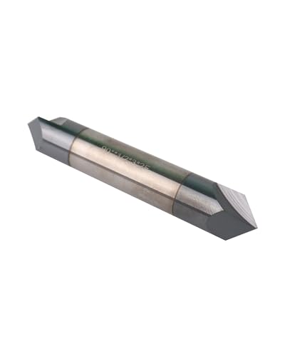 Image of 1 /2in Solid Carbide End Mill, Chamfer Mill - Double End,2 Flutes, 90 Chamfer Angle, AlTiN Coated Bits Tool for Medium Hardness Steel, Brass, Iron
