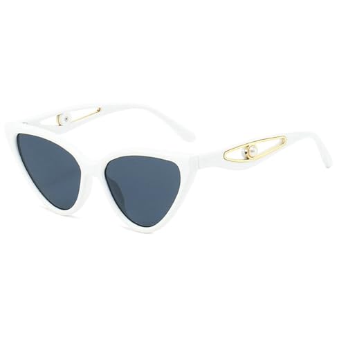 COTIA 2025 Fashion Cat Eye Sunglasses for Women Men Personality Legs Pearl Decoration Cateye Unique Party Sun Glasses