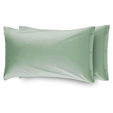WEB LINEN Soft Flannel Pillow Cases Aqua Green Cover