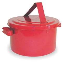 Eagle B-608 Safety Bench Can, red metal can with handle