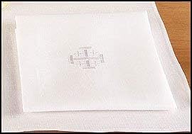 Christian Brands Purificator - Poly/Cotton 4PK - Jerusalem Cross - Altar Linen - Red