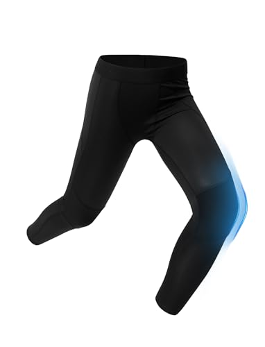 PATPAT Boys Compression Pants, Quick Dry Leggings Tights for Sports Running Training Basketball, Athletic Base Layer Bottoms