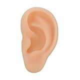 LOLIPPYY Silikon ohrmodell Links Realistische Simulation Medizinisches Trainingsmodell für Ärzte Pflegepersonal und Hörgeräteberater mit Künstlichem Gehörgang für Praxis und Display