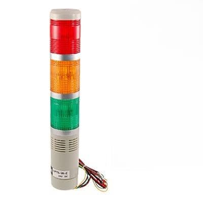 Ruilogod Industrial Tower Señal Seguridad Rojo Verde Verde Flash Light DC 24V