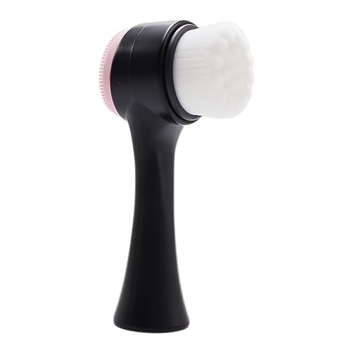 Brosse de visage manuel Brosse en silicone éproigne 2 en 1 brosse nettoyante pour le visage pour le nettoyage en profondeur Exfoliant.