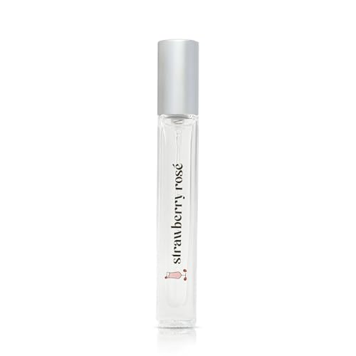 Just Juice Strawberry Rosé - Strawberry Perfume for Women and Men - Raspberry, Rose, Vanilla Musk Notes - Mini Travel Perfume - 10 ml