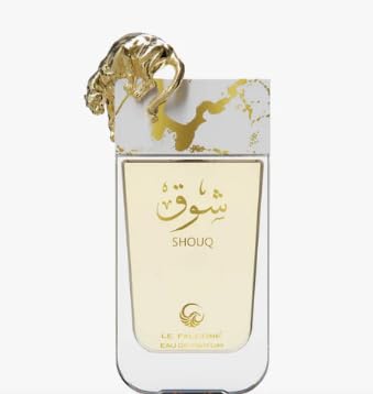 Perfume Shouq 90ML, Perfume Árabe para Mujer de Larga Duración, EDP Fragancia Dulce y Floral con Notas de Limón Caramelizado, Flor de Azahar y Vainilla