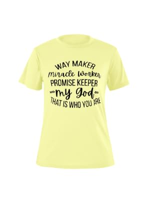T-shirt d'été pour femme Fisoew top manches courtes jaune XL