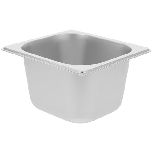 LOPUNER ��e�ʃX�e�����X���X�`�[���e�[�u���p�� 1/6�T�C�Y 17.5×16.2×10cm �ȒP���|�\ ���炩�ȉ��t�� ���X�g�����r���b�t�F��P�[�^�����O�ɍœK�Ȓ����`�z�e���p��