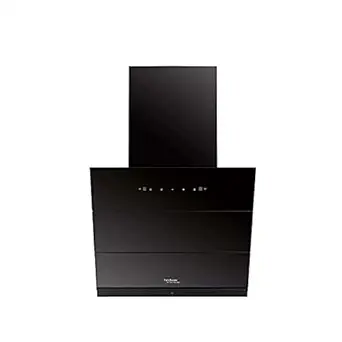 Hindware Skyla 60 cm 1350 m3/hr Auto-Clean Filterless Slant Kitchen Chimney (Touch Control, Black)