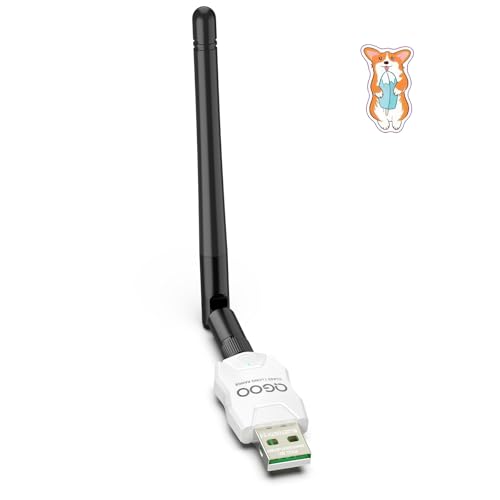 Class 1 Long Range Bluetooth Adapter for PC, QGOO USB Bluetooth Adapter for PC 5.3+EDR, Bluetooth Dongle Bluetooth Receiver Support Windows10/8.1/8/7?white-240?