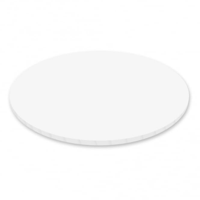 White Matt - 14 Inch Round 12mm Masonite Board - Simply Making
